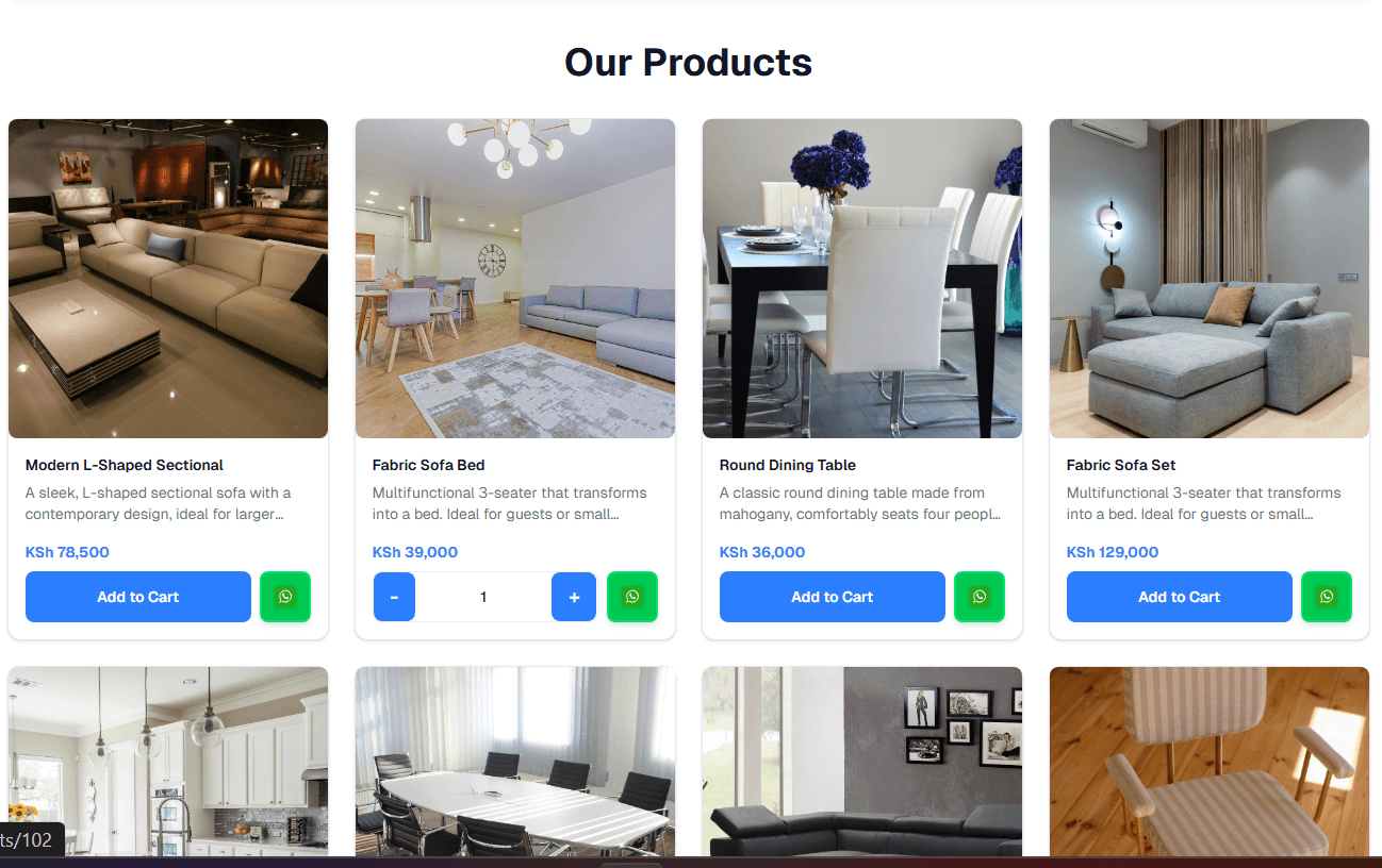 Professional Online Store Template - Kenyan Business Website Design